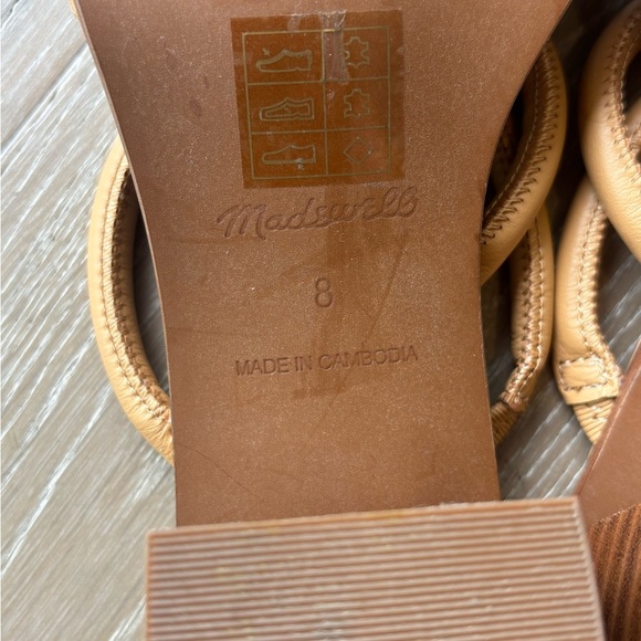 Madewell Tan Sandals with Geometric Straps - Picture 5 of 5